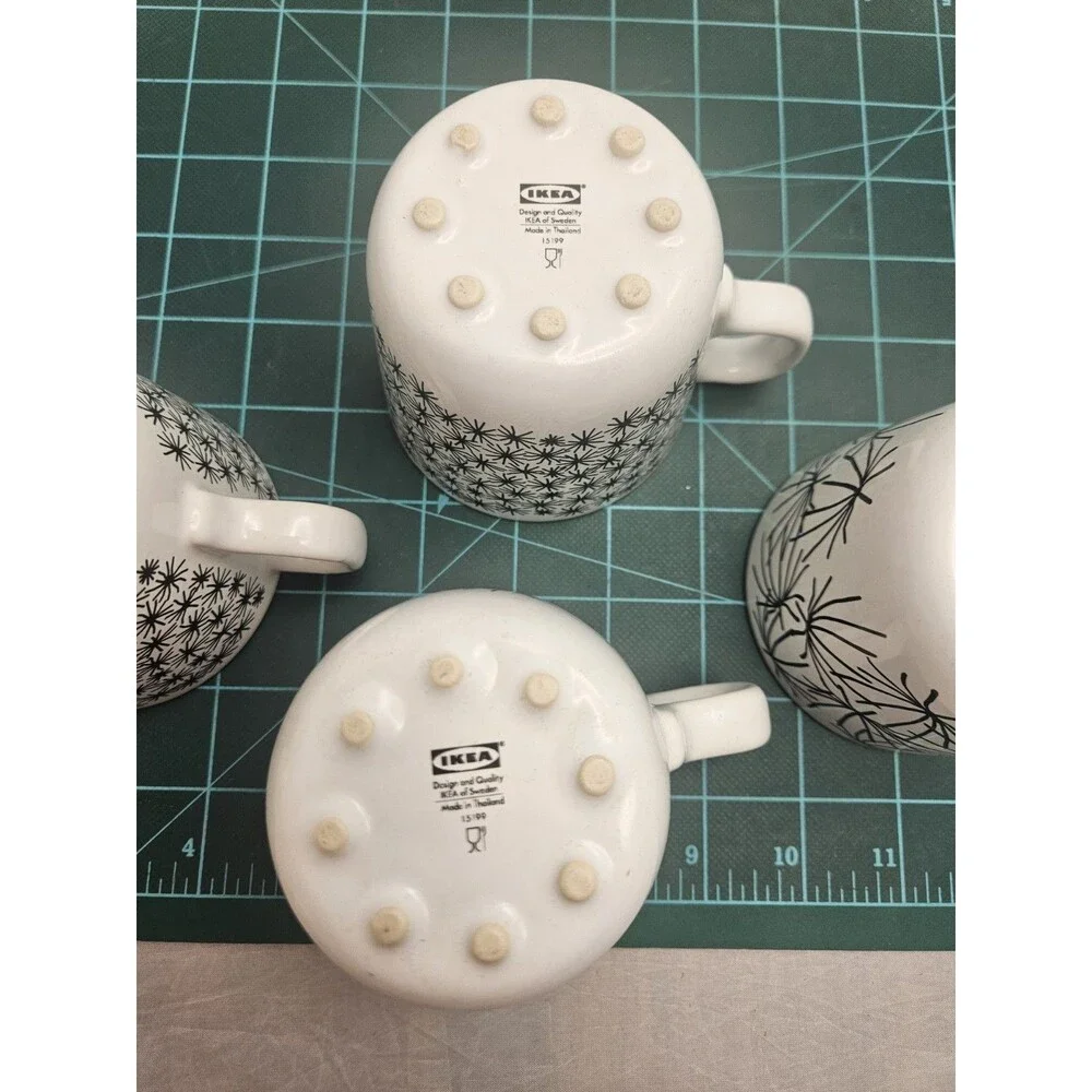 IKEA Coffee Cups Modern Design Maria Vinka Ungdom Set of 4 Dandelion